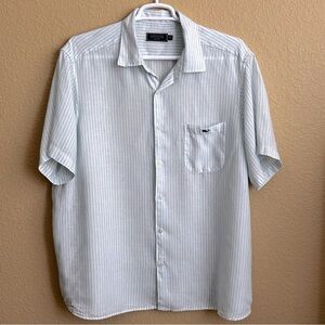 Vineyard Vines Linen Striped Short Sleeve Button Down Shirt